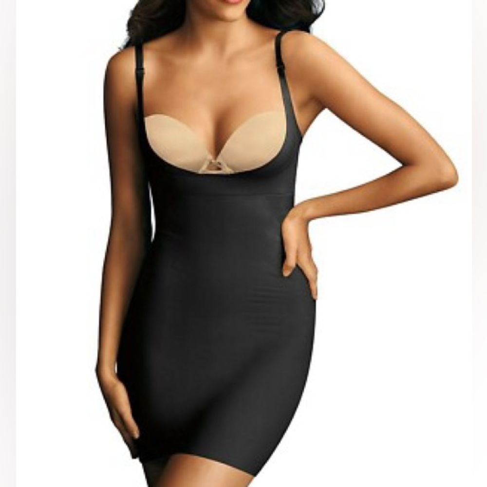 MAIDENFORM | Black Shaper Slip Shapewear Dress
